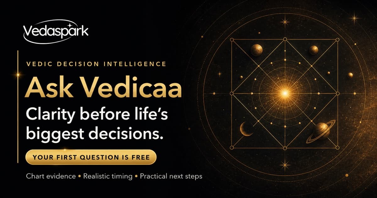 Ask Vedicaa Vedic Decision Intelligence press artwork